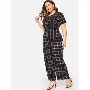 NWOT Plaid Jumsuit